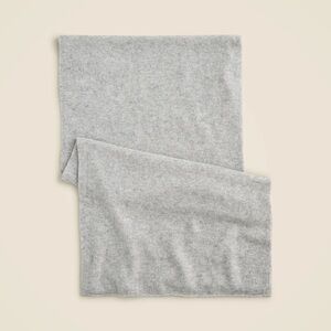 New J Crew Cashmere Scarf Shawl Wrap oversized grey
